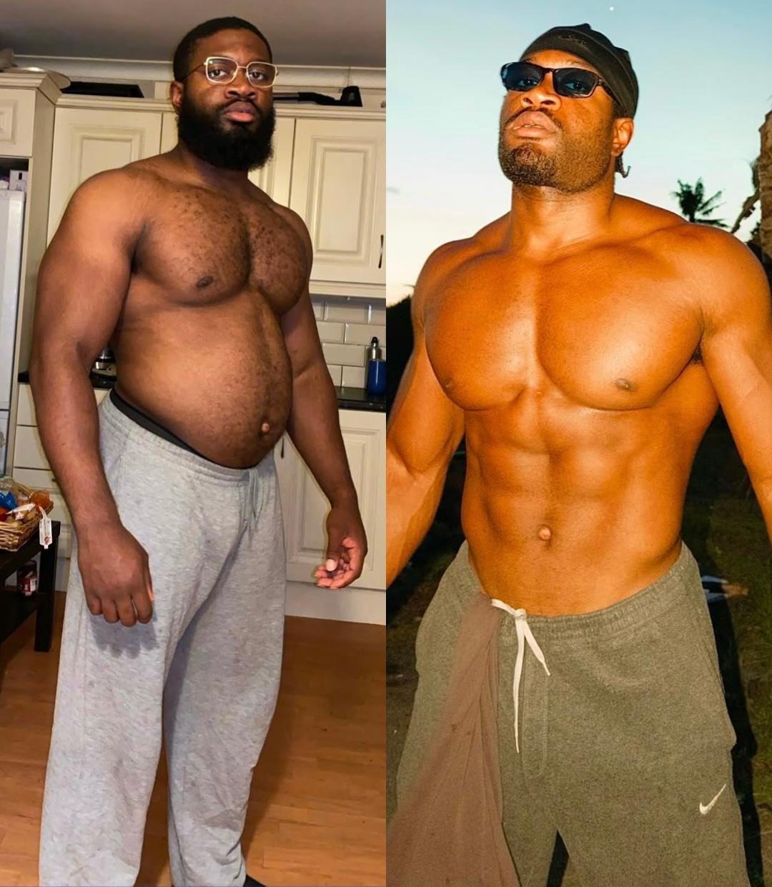 Steven before and after